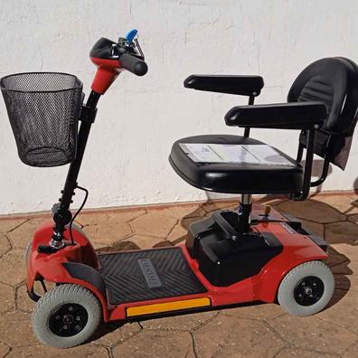 Patinete de movilidad de 3 ruedas, scooter móvil de energía eléctrica para  adultos mayores con luces, plegable y compacto, scooter de viaje con cesta