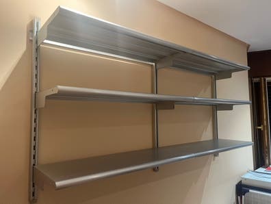 12 Soportes Para Estanterías De Pared - 40x25 Cm | Negro | Hierro Resistente | Hasta 60 Kg Por Par | Ideal Para Bricolaje