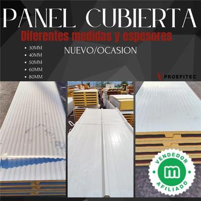 Panel con tapajuntas Rojo/Madera 40mm – Panel a Medida