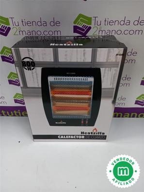 Calefactor de cuarzo con dos tubos y regulación de temperatura