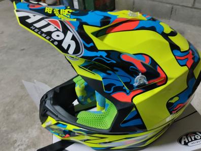 CASCO AIROH TWIST TC16 GLOSS CAIROLI GIALLO FLUO CROSS ENDURO