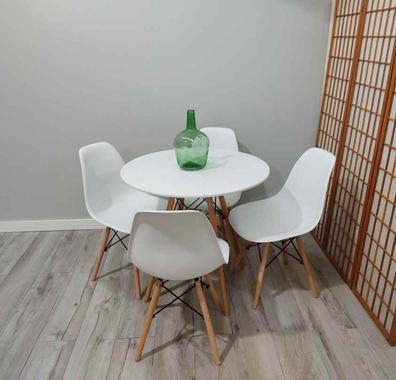 Milanuncios - Conjunto mesa redonda 80cm. + 4 sillas