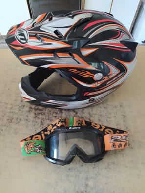 Casco de motocross online con gafas