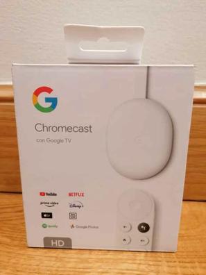 Chromecast google tv 2022 con mando Reproductores multimedia DIVX de  segunda mano baratos
