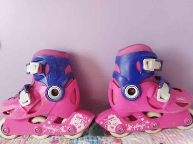 Patines para niños PLAY3 rosa morado - Decathlon