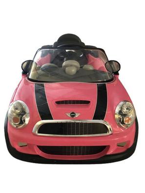 Carro eléctrico para niños con control remoto 12V cooper - Rosa