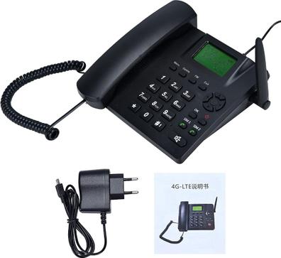 Teléfono inalámbrico fijo GSM, Tarjeta SIM Dual con antena para uso en área  remota en el hogar y la Oficina