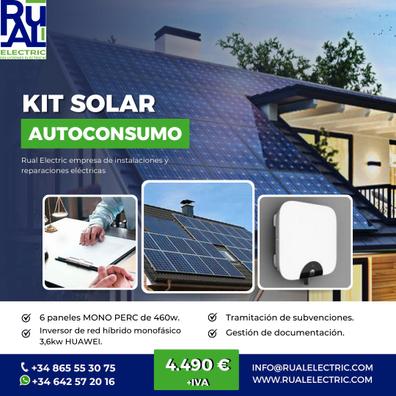 Kit Fotovoltaico con Inversor HUAWEI 3 kW KTL L1 Monofásico + 6 Paneles  Solares