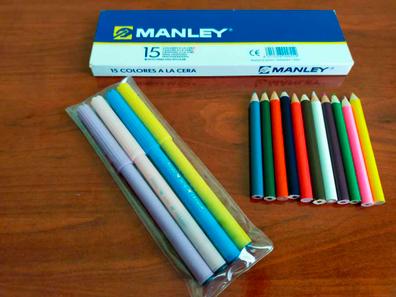Manley Ceras 6 Unidades | Ceras de Colores Profesionales | Estuche de Ceras  Blandas de Trazo Suave | Pueden Mezclarse los Colores | Colores Surtidos