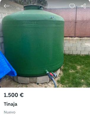 Tanque de almacenamiento de recuperación de agua de lluvia de 5500 L