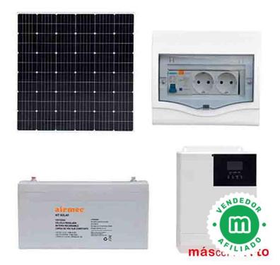 Kit solar Placa 160w Bateria 125ah Regulador 20a inversor 600w -  Fotovoltaica Solar