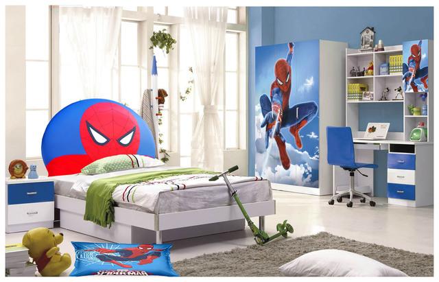 Milanuncios - Cabecero cama niños Spiderman polipiel