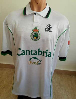 Maillot Officiel Racing Santander 2001-2003 - Taille M - Publicité Cantabria
