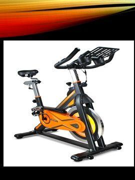 Bicicleta Spinning Gridinlux Volante Inercia 10 Kg - Naranja/Negro