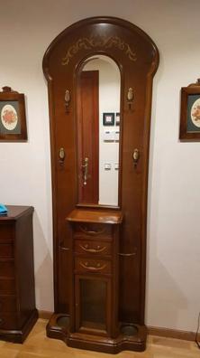 Milanuncios - Mueble entrada de madera con espejo
