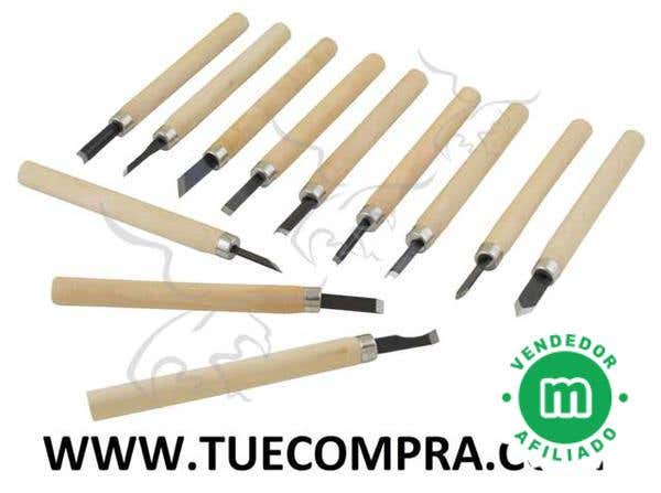 Gubias para tallar madera. 12 pzs