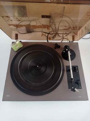 Tocadiscos de transmisión por correa, reproductor de discos de vinilo con  conexión Bluetooth, preamplificador integrado, soporta velocidades de 33  1/3