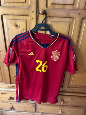 Maillot Espagne Qatar 2022 Version Player, N°9 Gavi, Maroc Vs Espagne