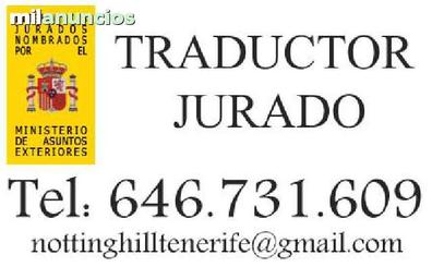 Milanuncios - Traductor jurado de catalán en tenerife