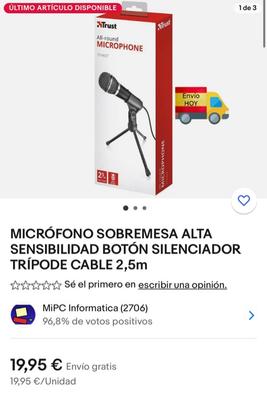 Microfono Profesional C/ Cable 4 Mts Wngr 198-a
