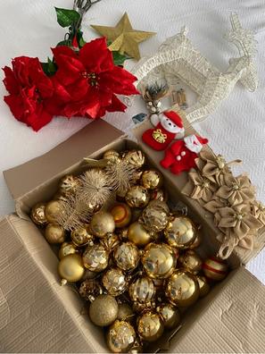 Cascabeles de Navidad grandes, campanas de estrellas de Navidad, artesanía  rústica, corona de árbol de Navidad