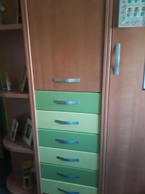 Dormitorio juvenil con armario - Verde Limon