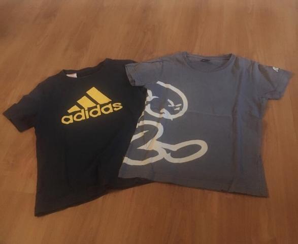 Milanuncios - Lote 2 camisetas, Adidas El Niño,T.7/8