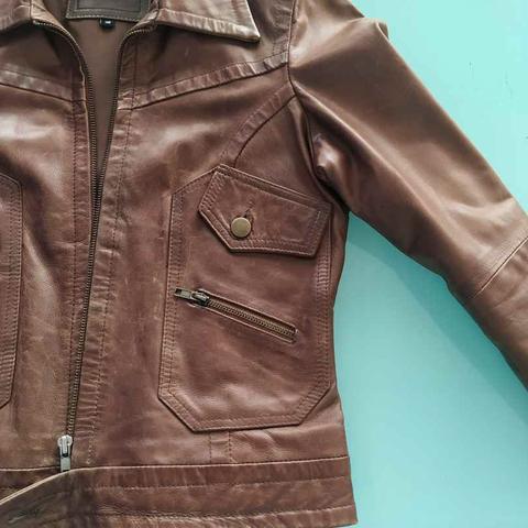 CHAQUETA PIEL MARRON PRO VINTAGE