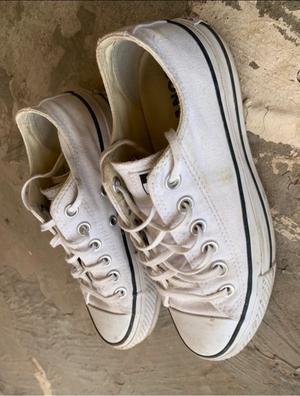 Zapatillas converse mujer plataforma bajas Moda y complementos de segunda mano barata Milanuncios