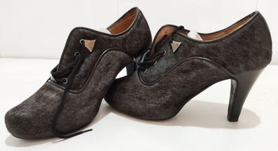  Zapatos de tacón grueso para mujer, cómodos y cerrados, con  puntera cuadrada, tacón medio, para otoño, Beige, 3 : Ropa, Zapatos y  Joyería