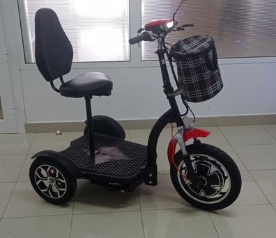  Triciclo eléctrico, triciclo eléctrico plegable para 2  personas, pequeño y ligero, compacto, 3 ruedas, vehículo eléctrico para  discapacitados para adultos : Juguetes y Juegos