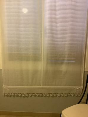 Estor opaco sin taladro 4 cortinas térmicas blancas 100x160 cm Estor  enrollable