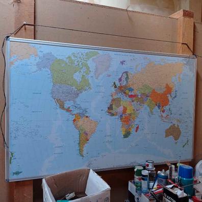 Comprar Pizarra Mapa Mundi Infantil de Corcho 60 x 90 cm barato