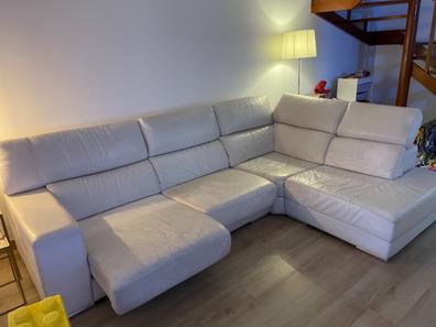 Sofa cama de piel blanco conforama Sofás, sillones y sillas de segunda mano  baratos en Valencia | Milanuncios