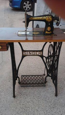 Milanuncios - MÁquina de coser singer 1908 con mueble