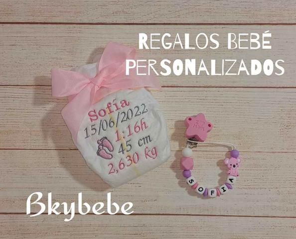 Chupeteros de silicona personalizados bebé en Valencia - Bkybebe