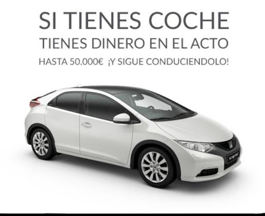 CRéDITO APROBADO AVALANDO CON TU COCHE