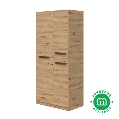 MOBELCENTER, Armario Vestidor Reversible con Cajón y Cortina, 2