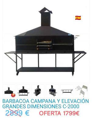 Cajon Barbacoa con Chimenea y Rustidor - The Barbecue Store