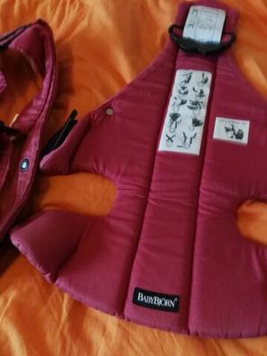 Mochila babybjon active negra/roja