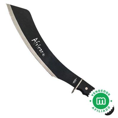 Machete cortacañas grande de 61.5 cm con hoja negra y mango de ABS y goma  naranja S2020B - 80-S2020B - THIRD