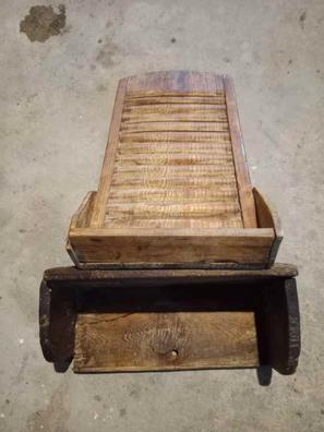 antigua tabla de madera para lavar la ropa de m - Compra venta en  todocoleccion