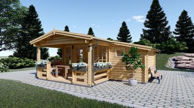 BIDASOA - Caseta de jardín de madera de 20 m2 - Grupo Tene
