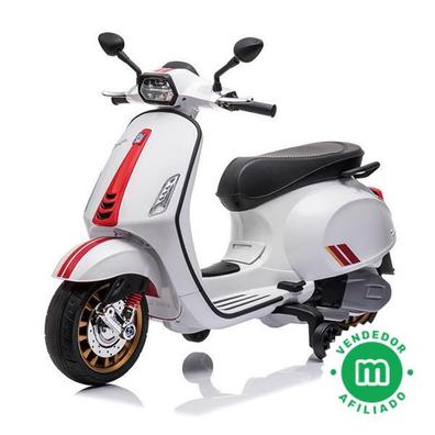 Vespa Moto Electrica Blanca 3-6 años - Nanoen