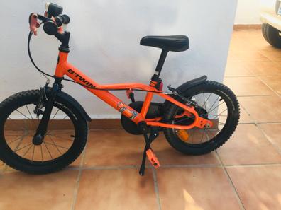 Bicicleta cheap decathlon naranja