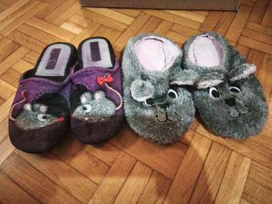 Chanclas Pelo Mujer Pantuflas Primark Para Niña Peluditas Con