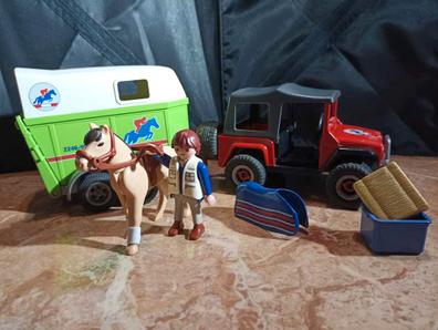 playmobil remolque caballos jeep 3140 jinete po - Acheter