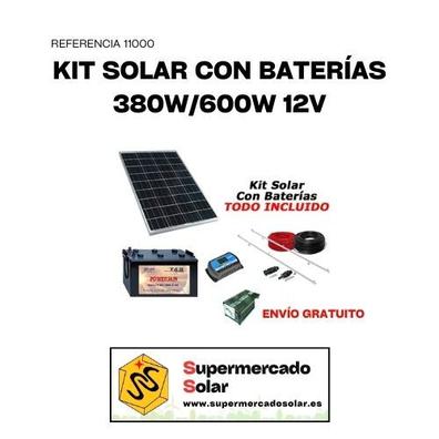 Kit solar 12v Panel Solar Flexible 150W Inversor 1000w con Cargador 25A