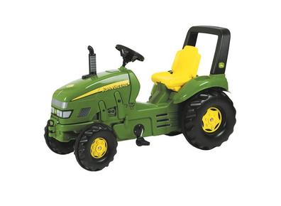 Tractor Eléctrico para Niños 6V Con Remolque Rosa Animales Montar