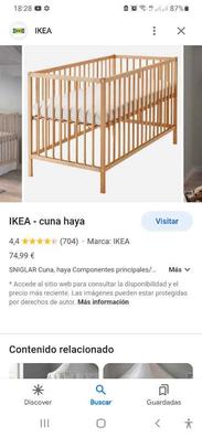 Enciclopedia espada diseño Cuna de viaje ikea Cunas de bebé de segunda mano baratos | Milanuncios